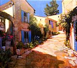 Philip Craig Famous Paintings - Village in Provence
